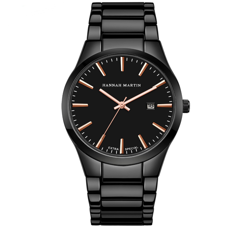 Quartz Watch with Steel Band for Men