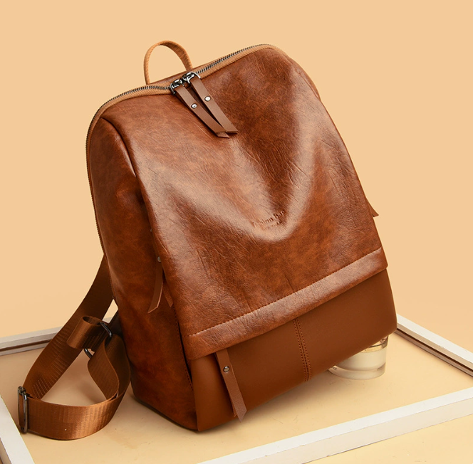 Leather Backpack for Men - Genuine Leather Design