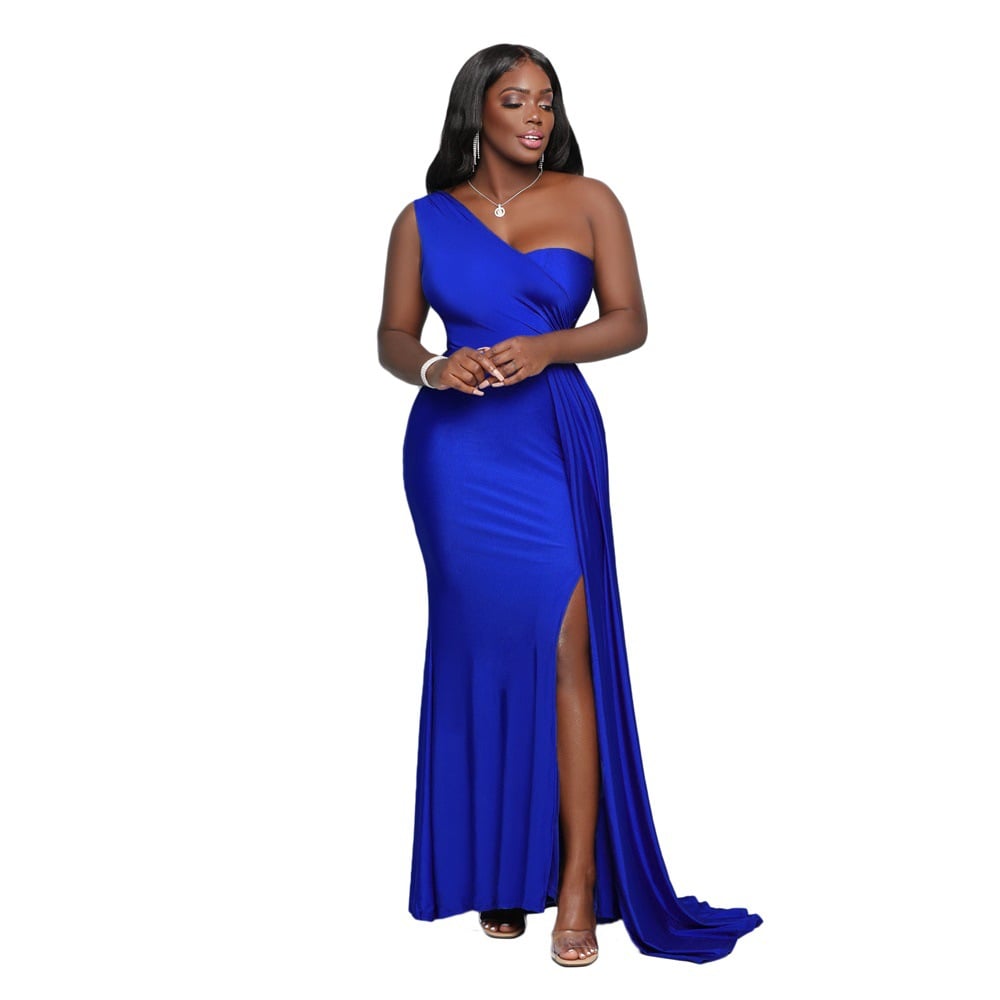 Evarisluxe High Waist Slit Gown