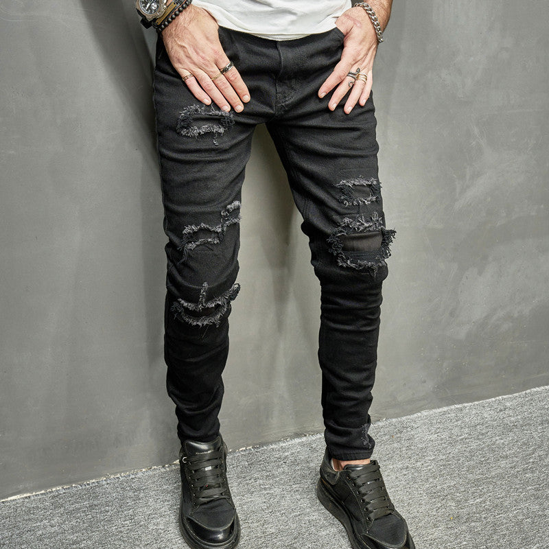 Distressed Jeans, Biker Pants, Slim Fit Trousers