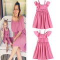 2018 New Style Mother-Daughter Pleated Dresses