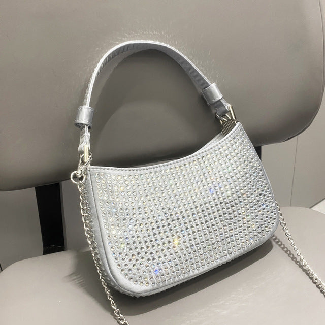 The Cristal Rhinestone Evening Clutch | Evarisluxe