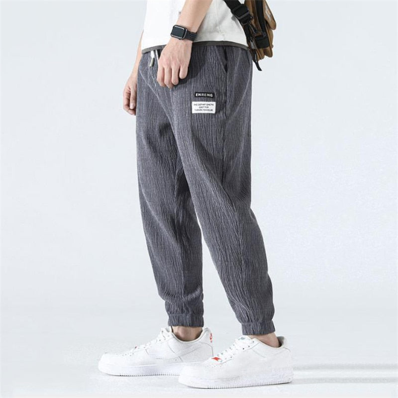 Trendy Summer Loose Nine-Point Sweatpants with Cuffs
