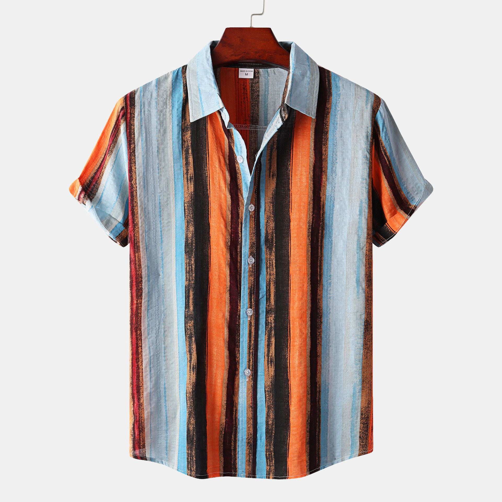 Summer Hawaiian Style Printed Men's Shirt