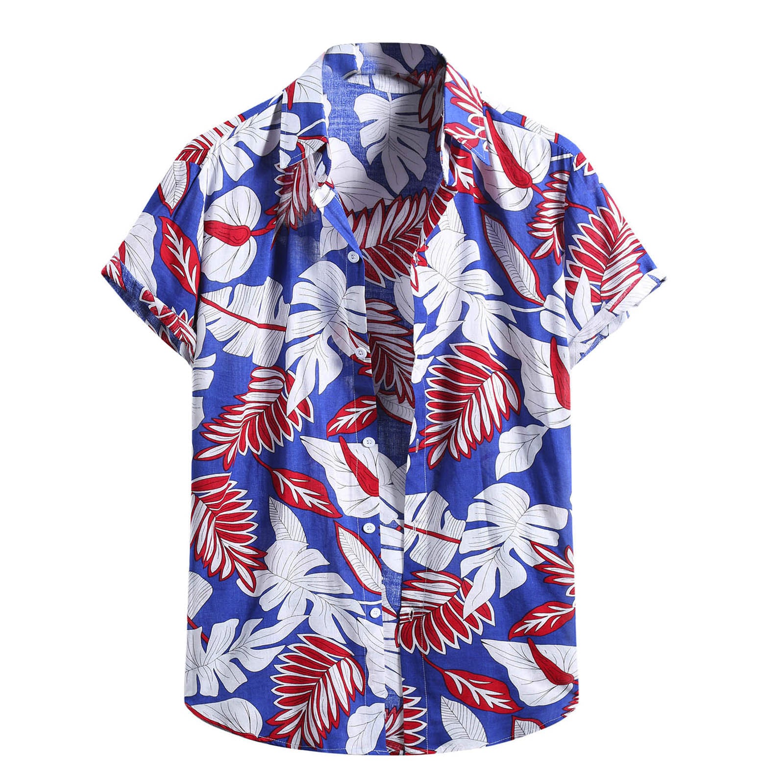 2023 Vintage Hawaiian Cotton Linen Short Sleeve Shirt