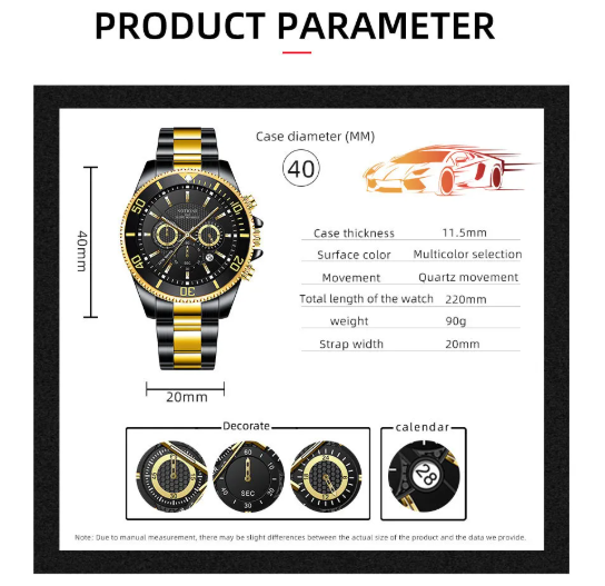 Emerald Luxe Men's Watch
