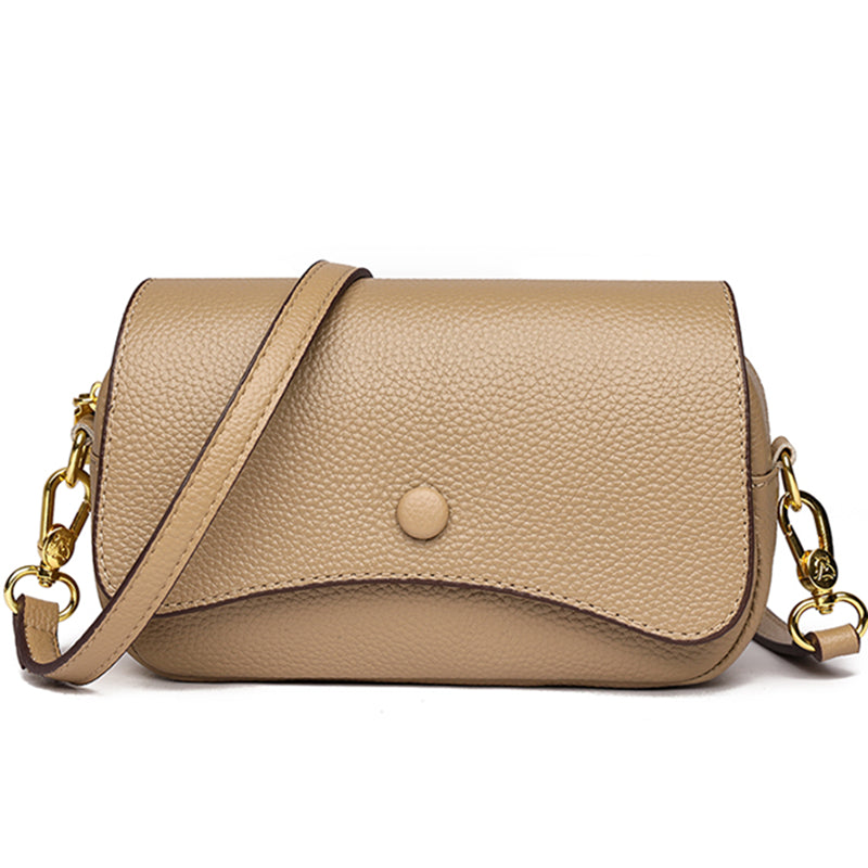 Evarisluxe Cowhide Leather Crossbody Bag