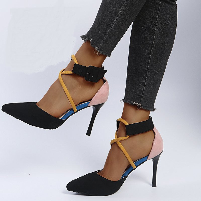 Summer Pointed Toe Cross Strap Women's Sandals