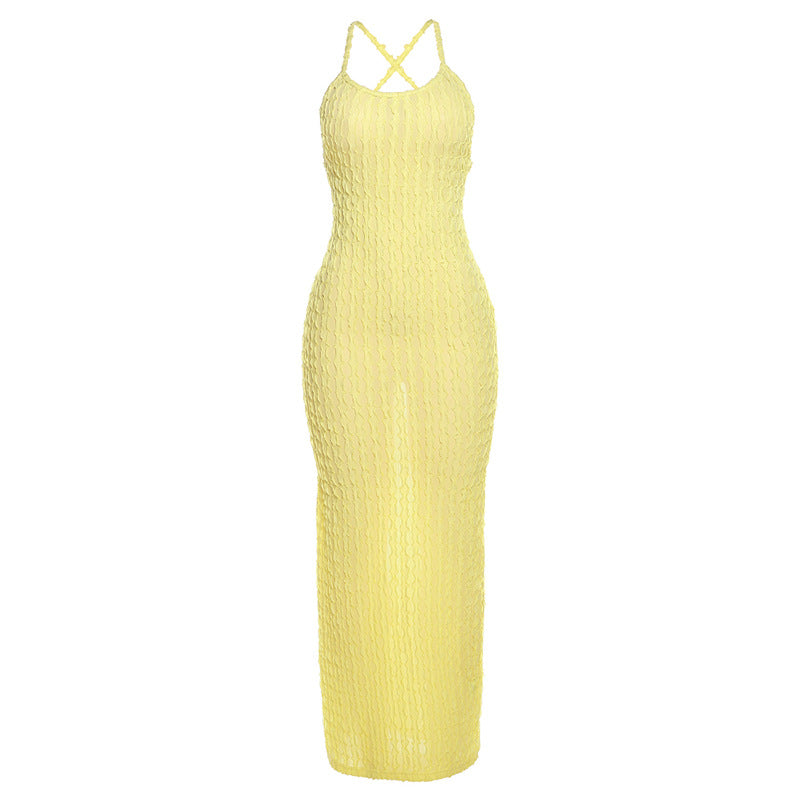 2024 Spring Women's Casual Solid Color Dress