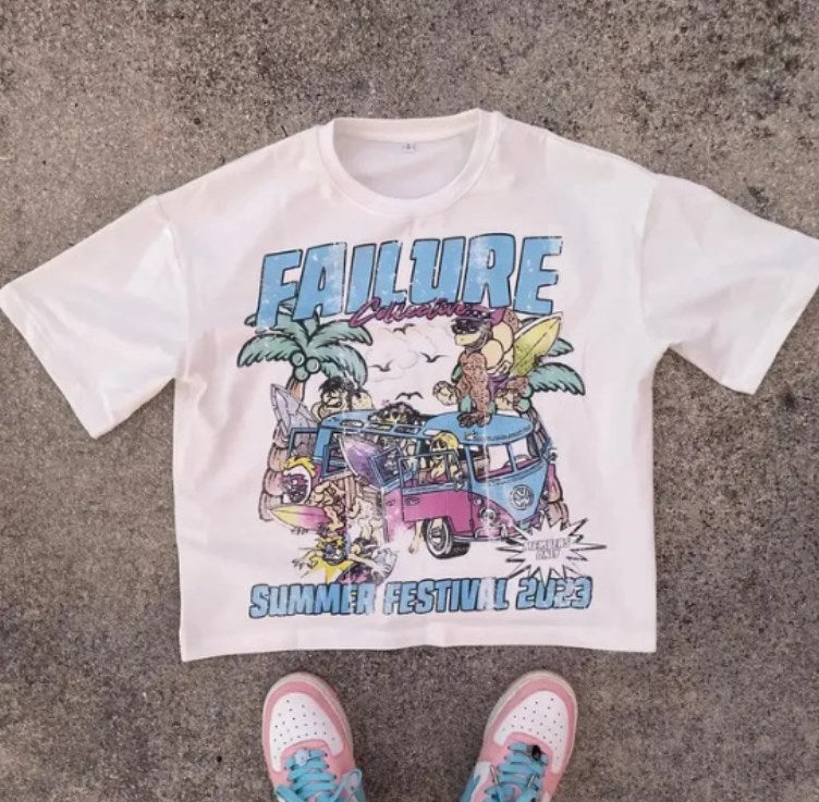 Summer New Car Letter Print T-Shirt for Men & Women