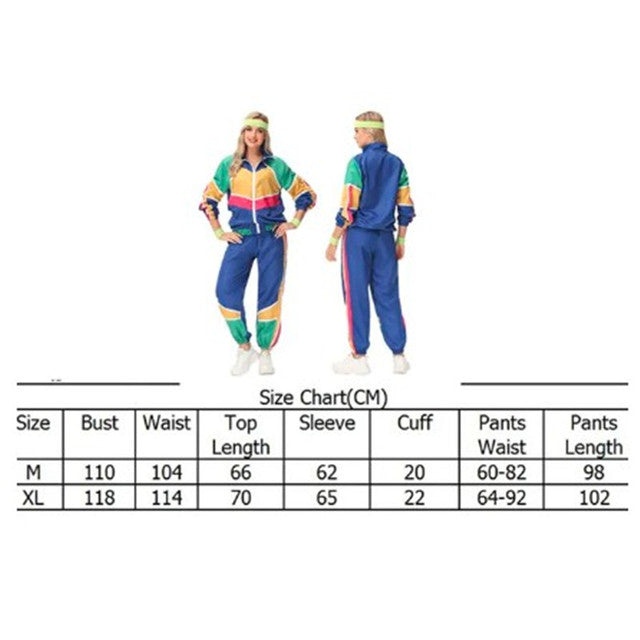 80s 90s Vintage Colorful Jacket for Women Cosplay Outfit