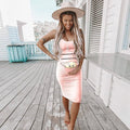 Maternity Long Dress - Elegant Pregnancy Dress