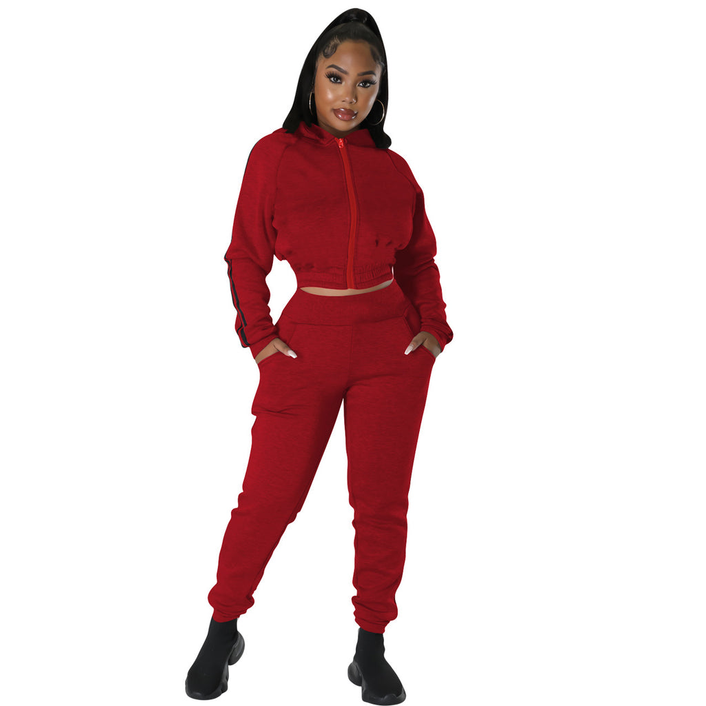 2020 Autumn Winter Fashion Fleece Two-Piece Set WP2116