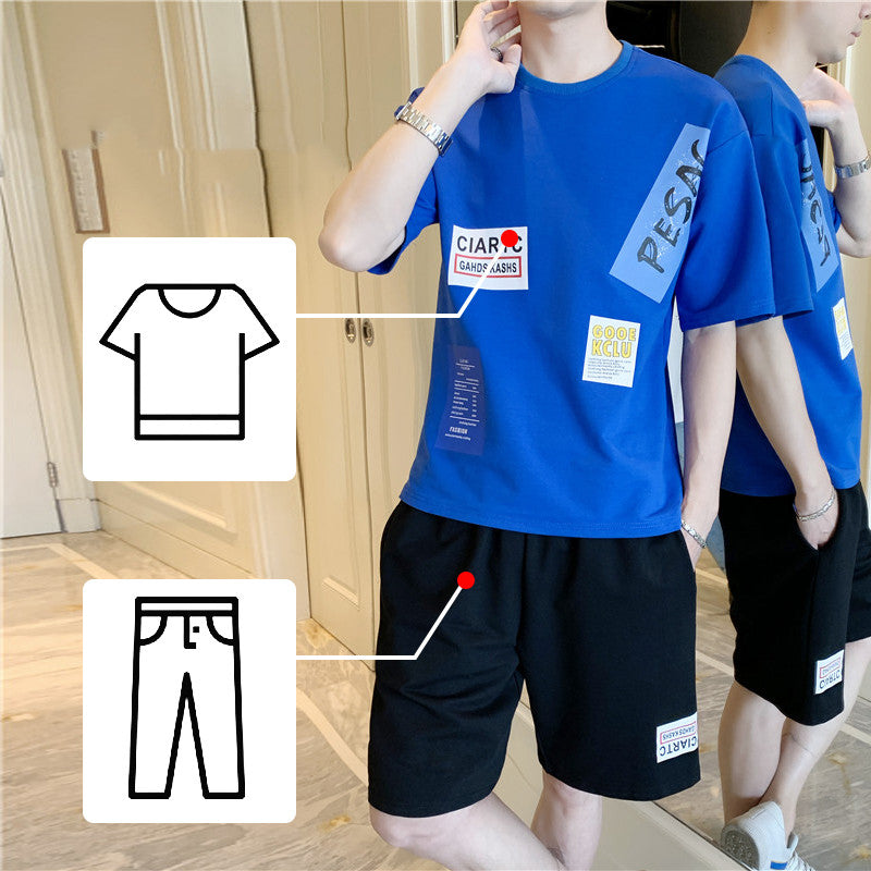 Men's Summer Suit with Short Sleeves