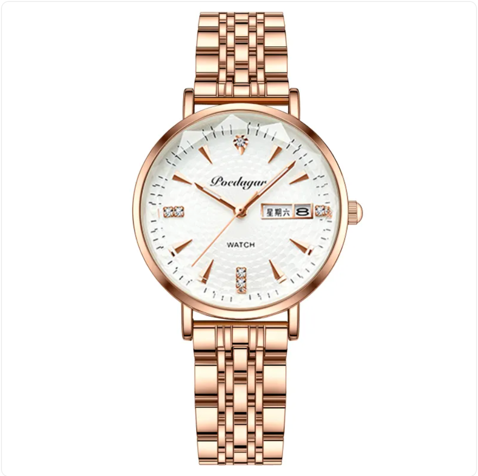The Calendrier Dual-Display Quartz Watch | Evarisluxe