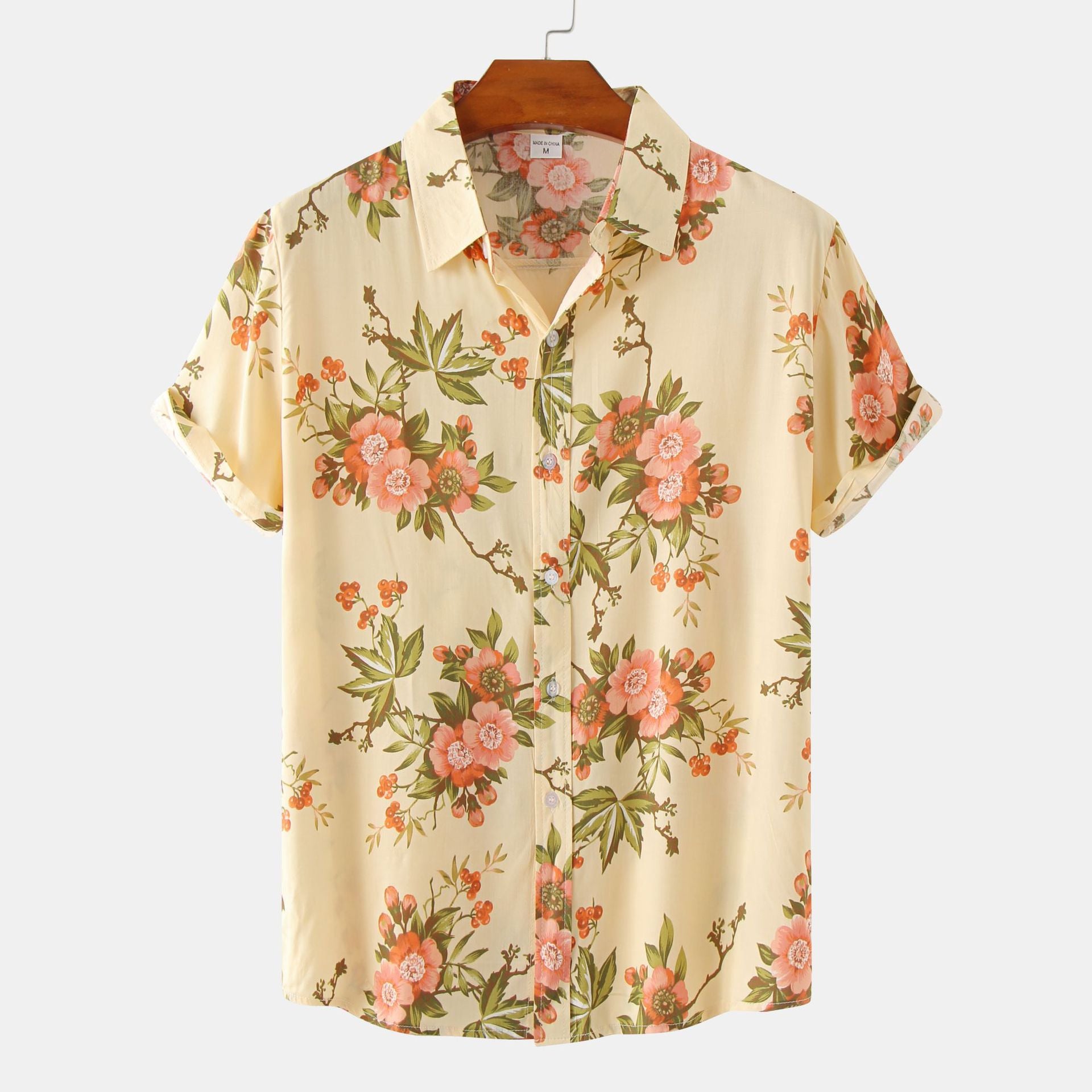Summer Floral Short Sleeve Shirt for Men (Wholesale)