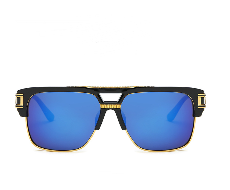 Retro Colorful Reflective Sunglasses for Men and Women