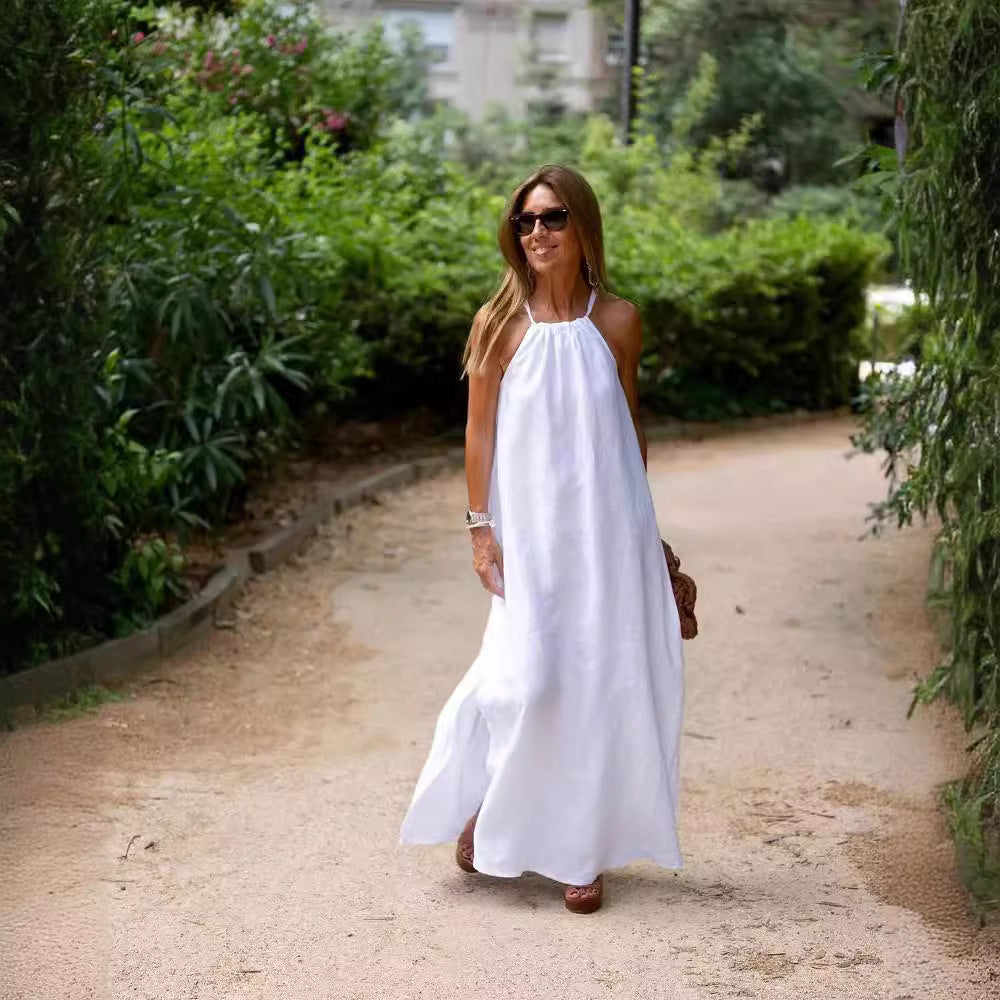 2024 Spring/Summer Women's Cotton-Linen Dress