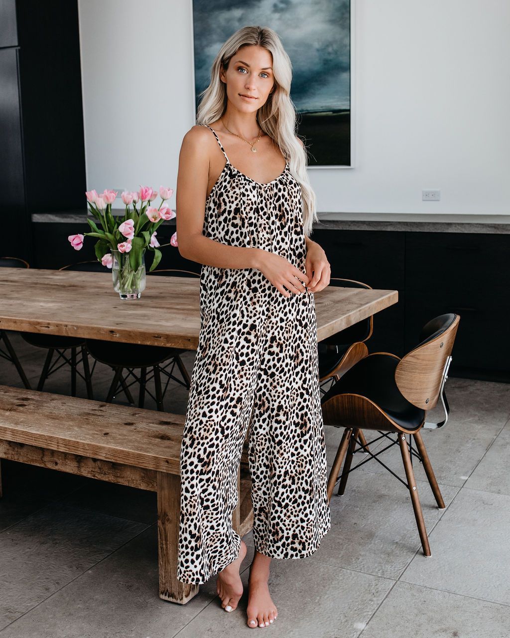 Summer Sexy Spotted Print Jumpsuit for Women