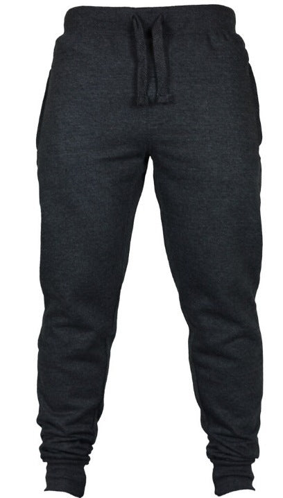 Fleece Lined Casual Pants with Print for Men