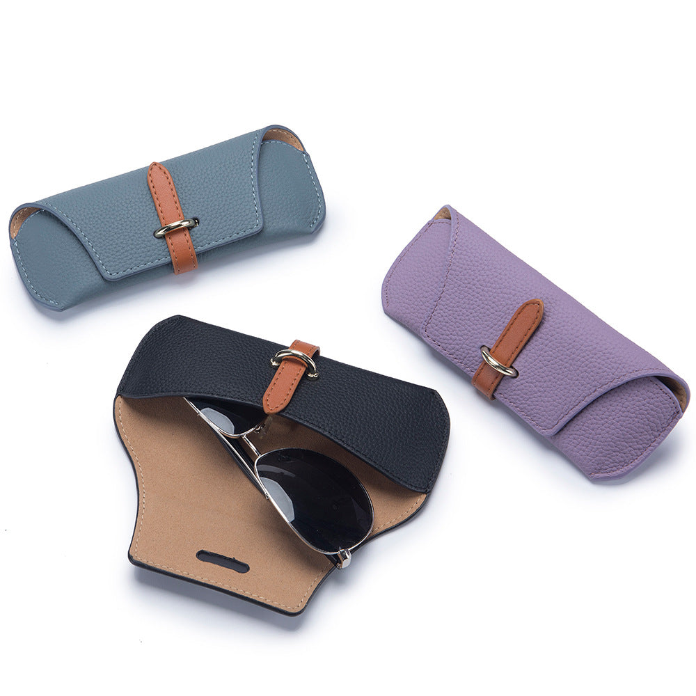 Creative Portable Leather Sunglasses Case for Men & Women
