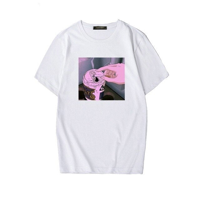 Anime Print T-Shirt for Men - Casual Summer Style