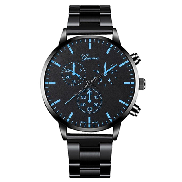 3PCS Men's Fashion Business Watches with Necklace Set | Evarisluxe