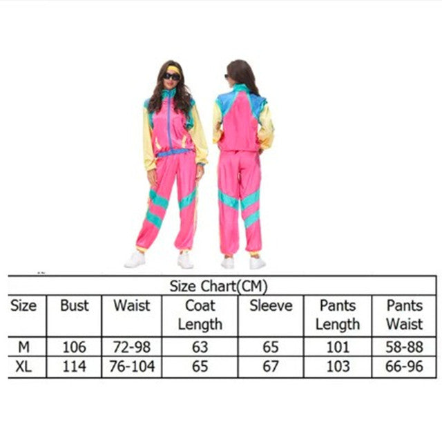 80s 90s Vintage Colorful Jacket for Women Cosplay Outfit