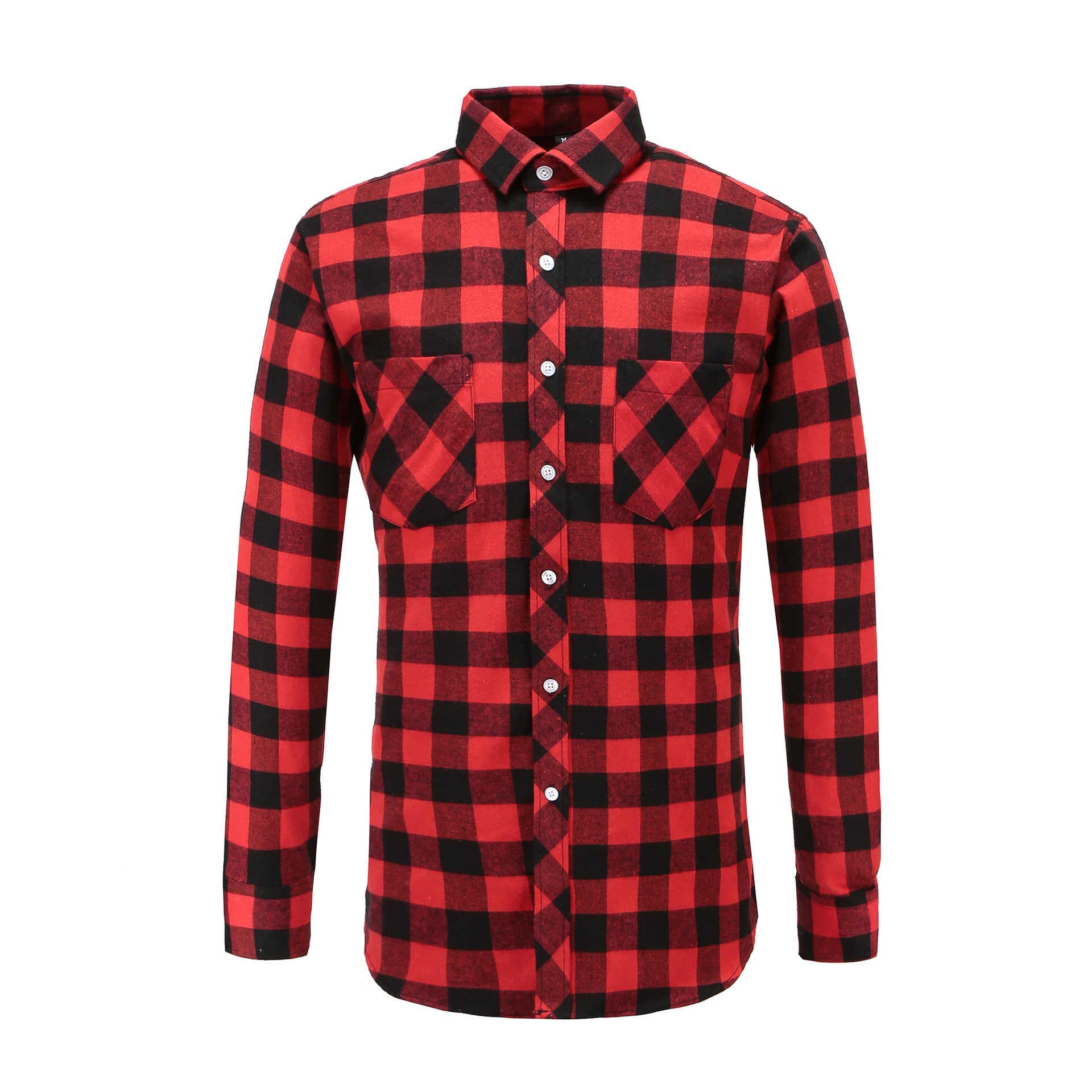 New Fall Winter Plaid Long Sleeve Shirt Jacket for Men
