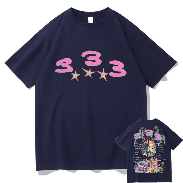 Bladee 333 Hip Hop Trend Cotton T-Shirt for Men & Women