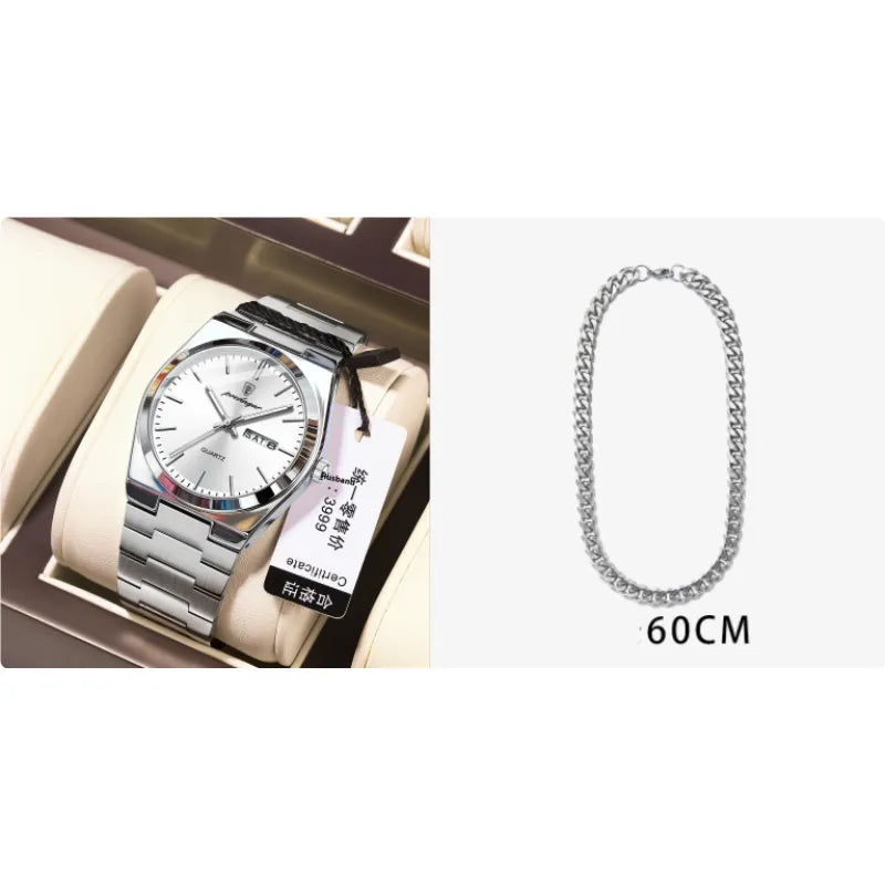 The Aqua Prestige Men's Slim Quartz Watch | Evarisluxe