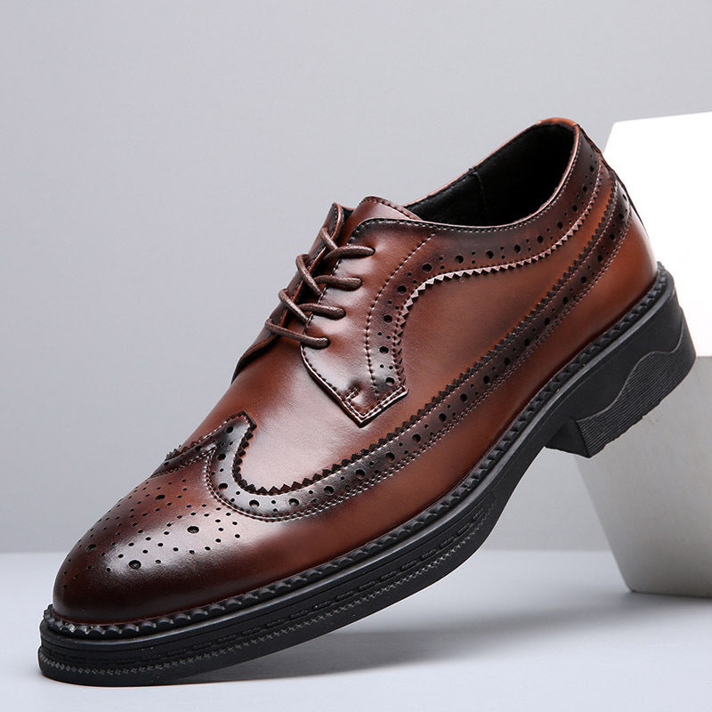 2024 Spring Men's Brogue Leather Dress Shoes