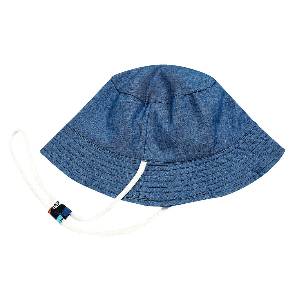Kids' Fisherman Hat with Floral Print for Summer