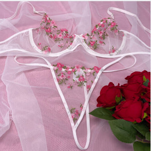 "Sexy Sheer Three-Piece Lingerie Set for Women"