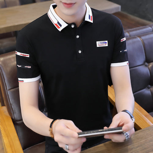 2023 Men's Summer Silk Cotton Polo Shirt (Short Sleeve)