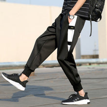 Men's Casual Joggers, Loose Harem Pants, Striped Tapered Pants