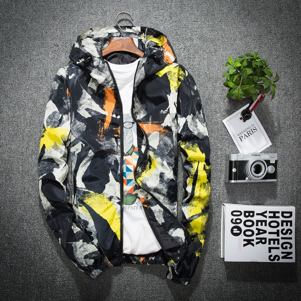 Camouflage Hooded Youth Casual Jacket