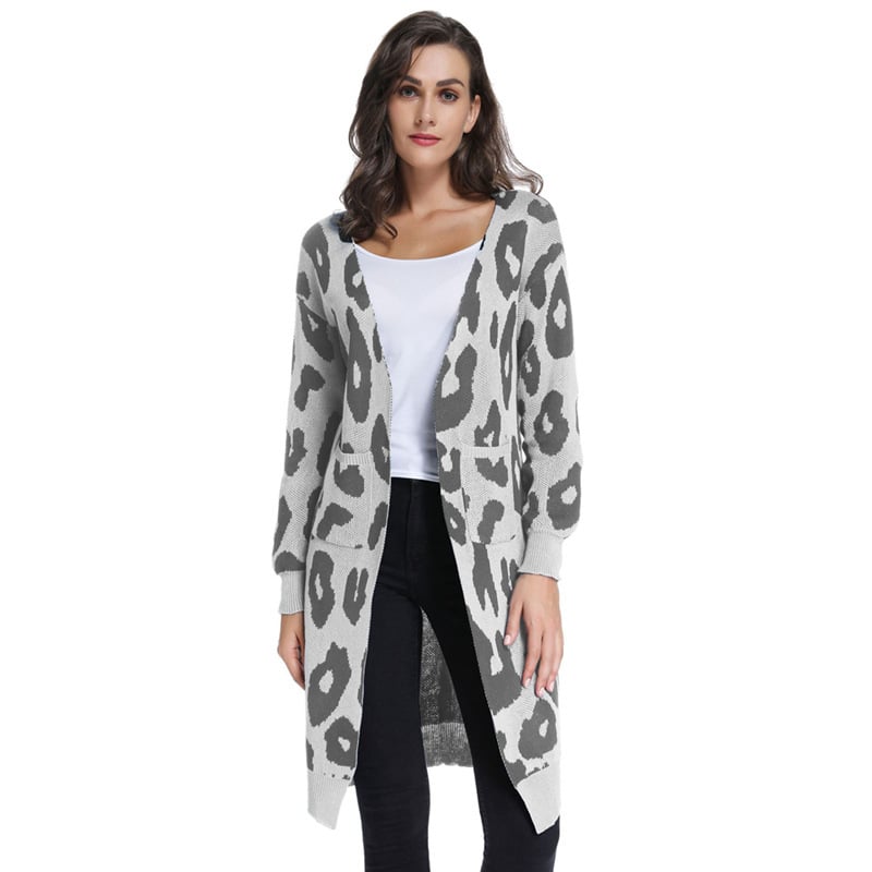 Trendy Women's Knitted Cardigan Sweater Jacket