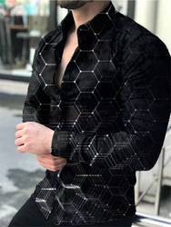 2021 Spring/Summer 3D Printed Men's Polo Shirt