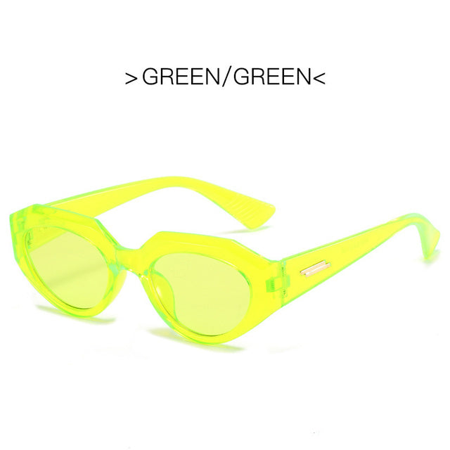 LONSY Cat Eye Sunglasses for Women - Vintage Small Frame