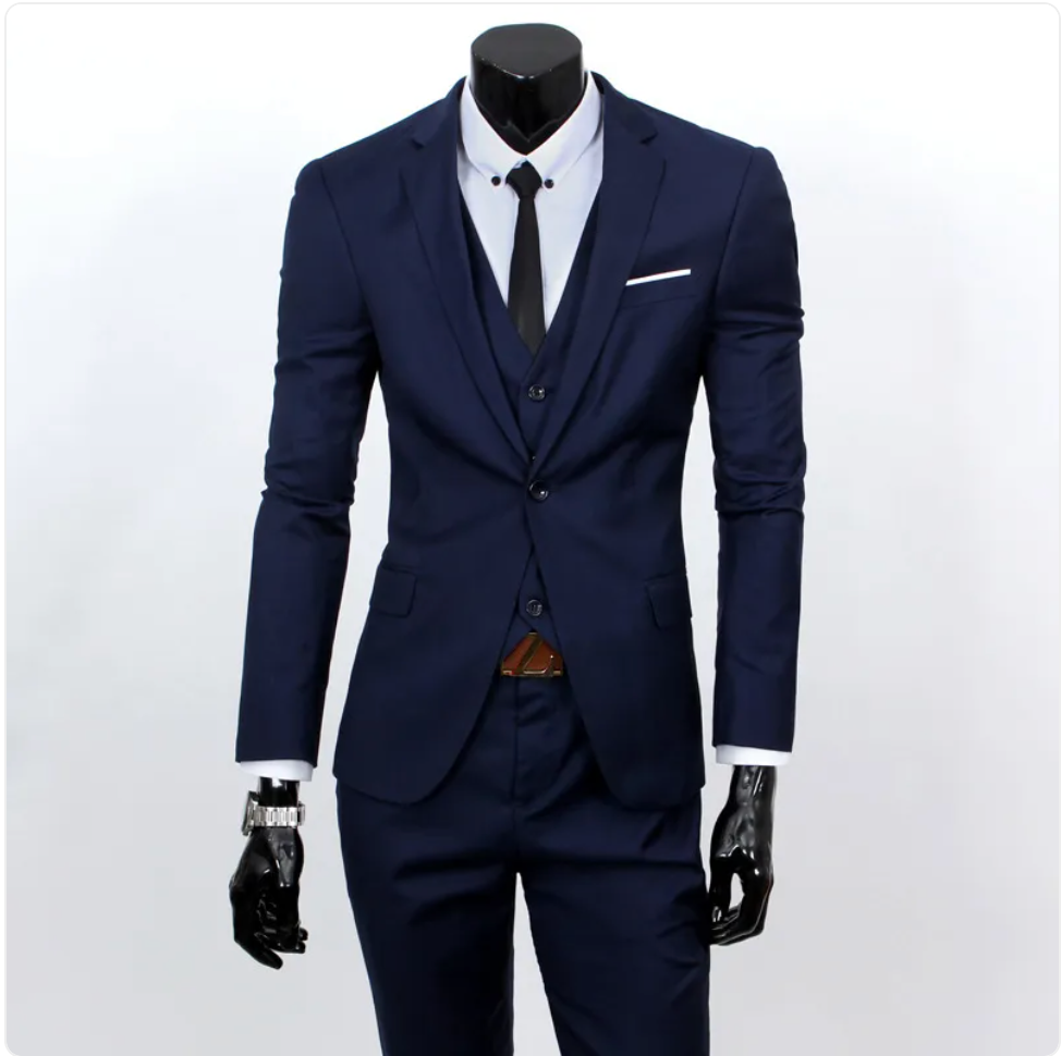 Men's Slim Fit Three-Piece Suit