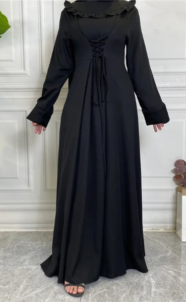 The Jupe Évasée Long Sleeve Modest Skirt Dress | Evarisluxe