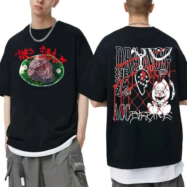Bladee 333 Hip Hop Trend Cotton T-Shirt for Men & Women
