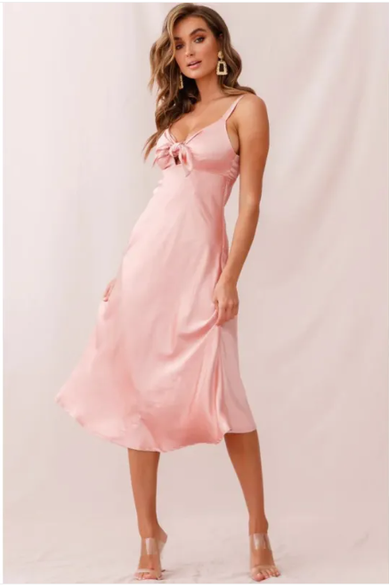 Silken Summer High-Stretch Slip Dress
