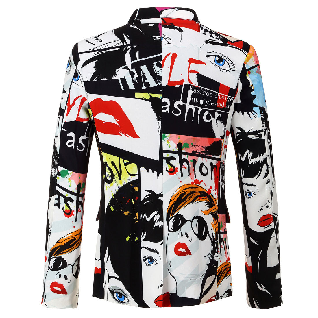 Trendy Printed Suit and Casual Jacket for Men