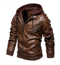 PU Washed Leather Jacket