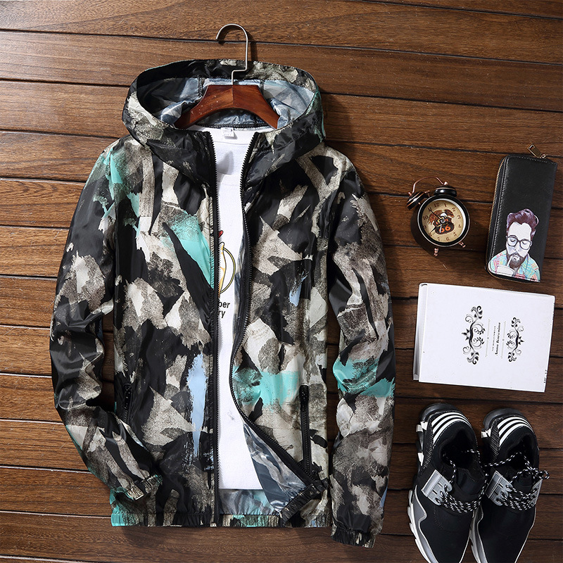 Camouflage Hooded Youth Casual Jacket