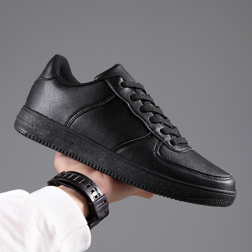 Casual Korean Style White Sneakers for Men
