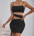 Strappy Pleated Dress
