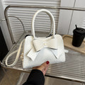 Summer New Ladies Solid Color Bowknot Messenger Bag